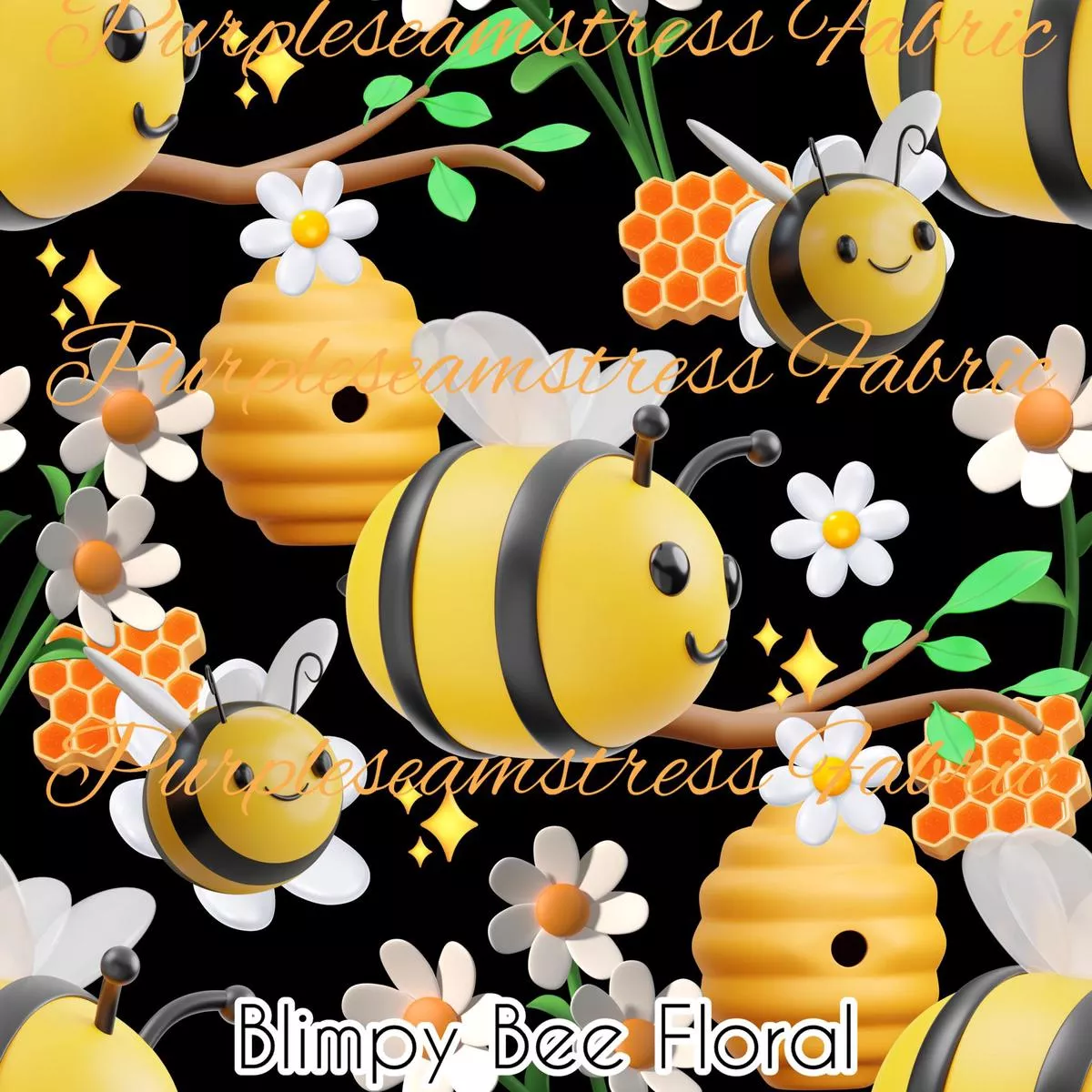 Blimpy Bee FloralFabric