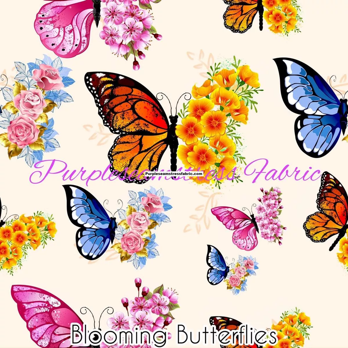 Blooming ButterfliesFabric