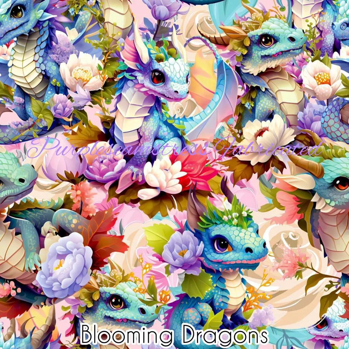 Blooming DragonsFabric