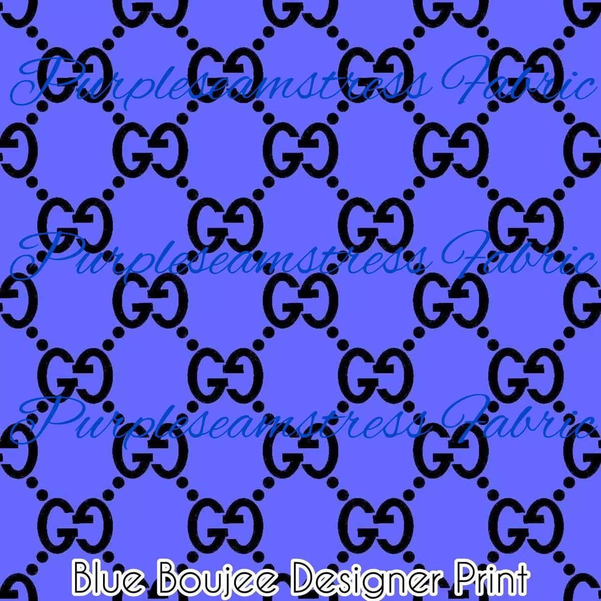 Blue Boujee Designer PrintFabri…
