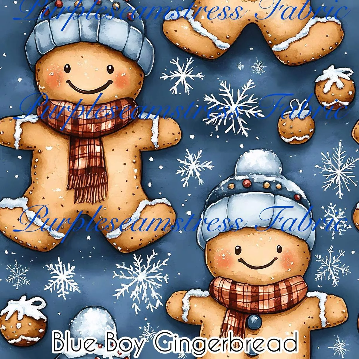 Blue Boy GingerbreadFabric