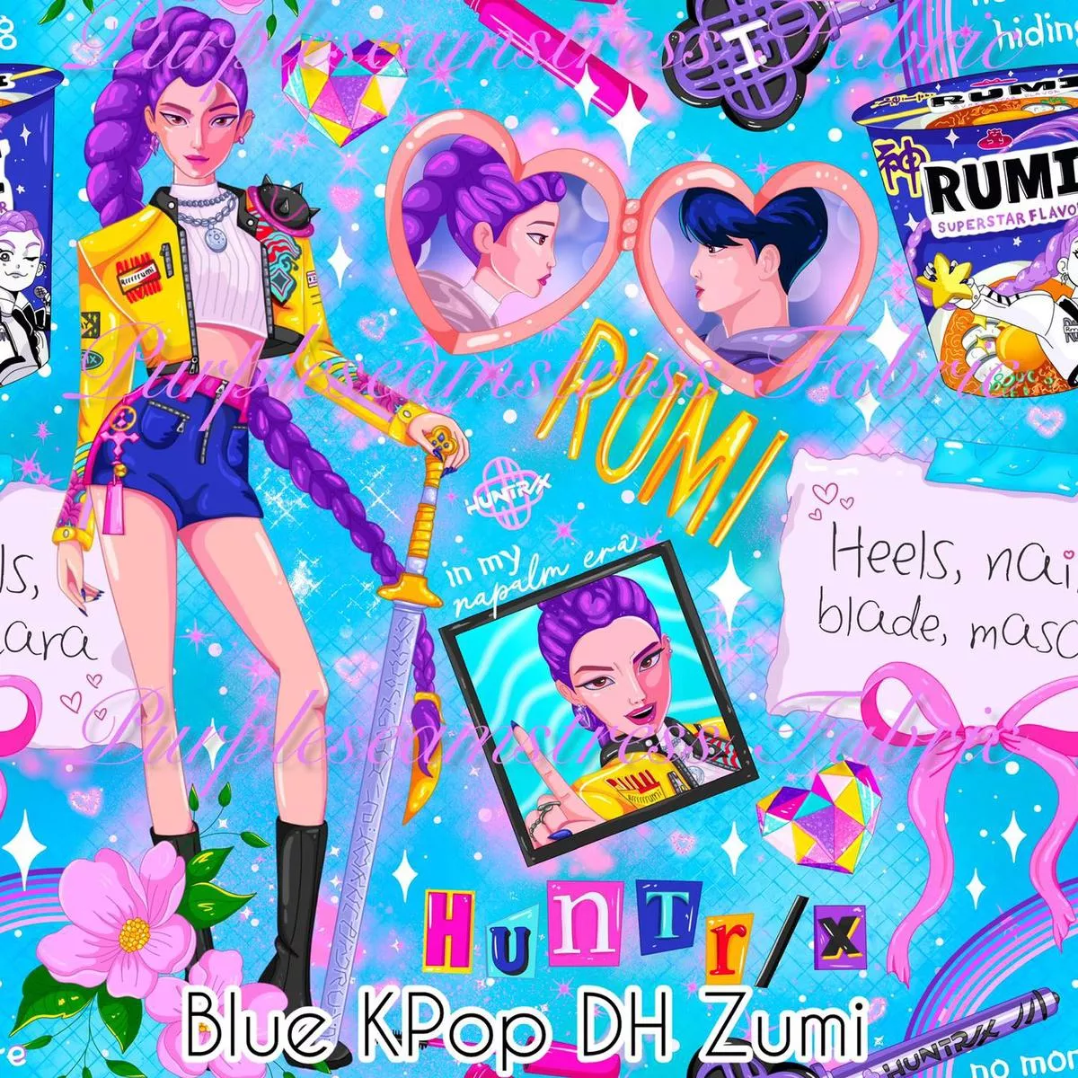 Blue Kpop DH RumiFabric