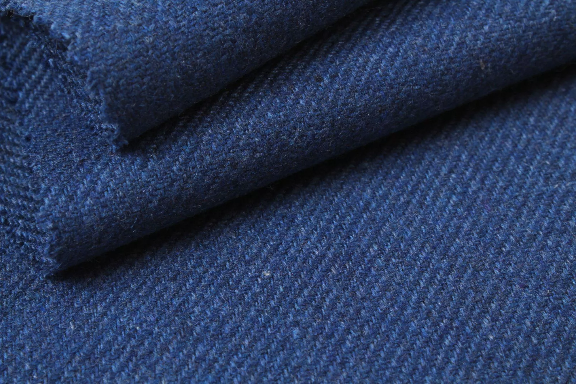 Blue Recyled Wool