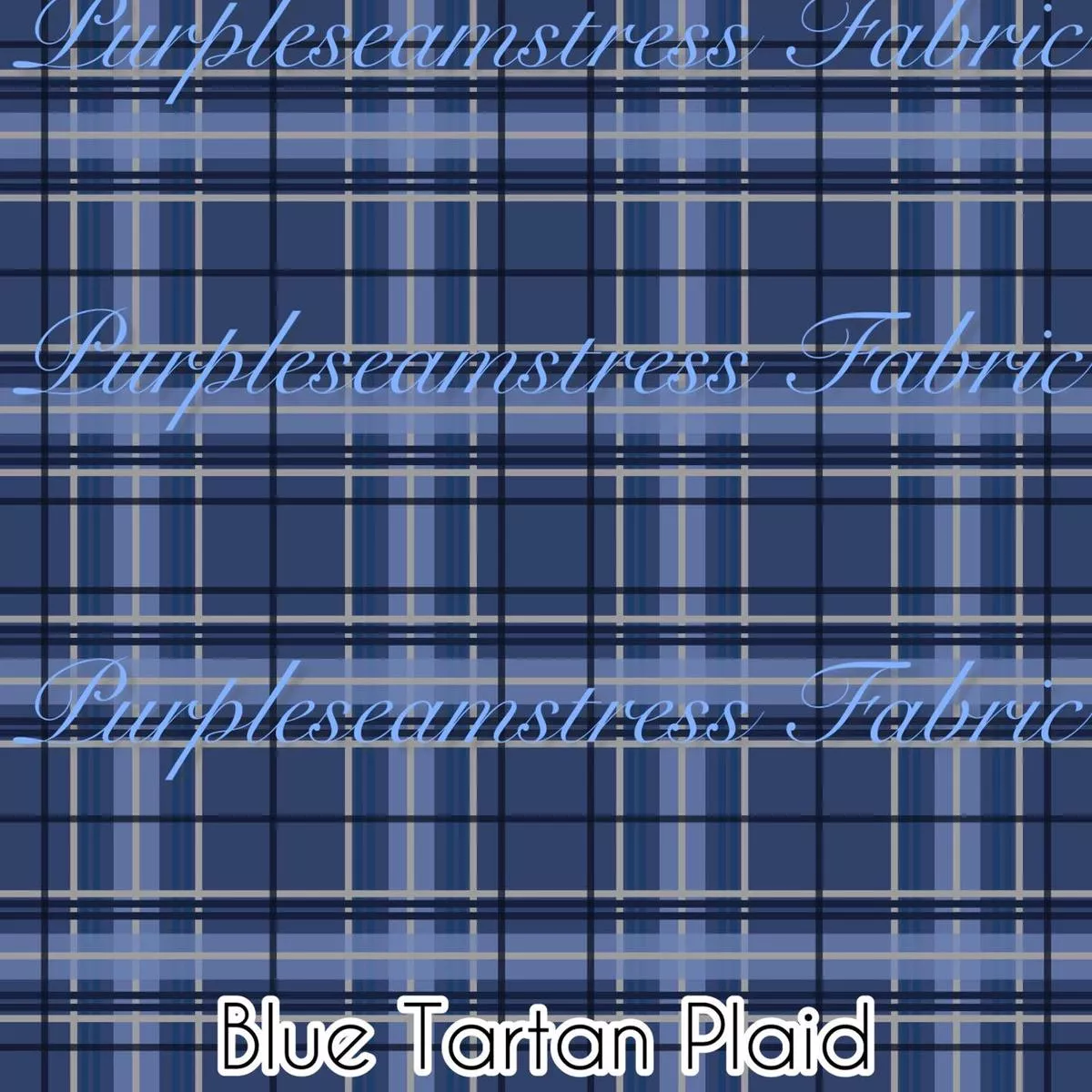 Blue Tartan PlaidFabric