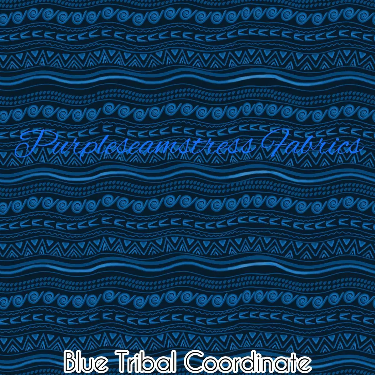 Blue Tribal CoordinateFabric
