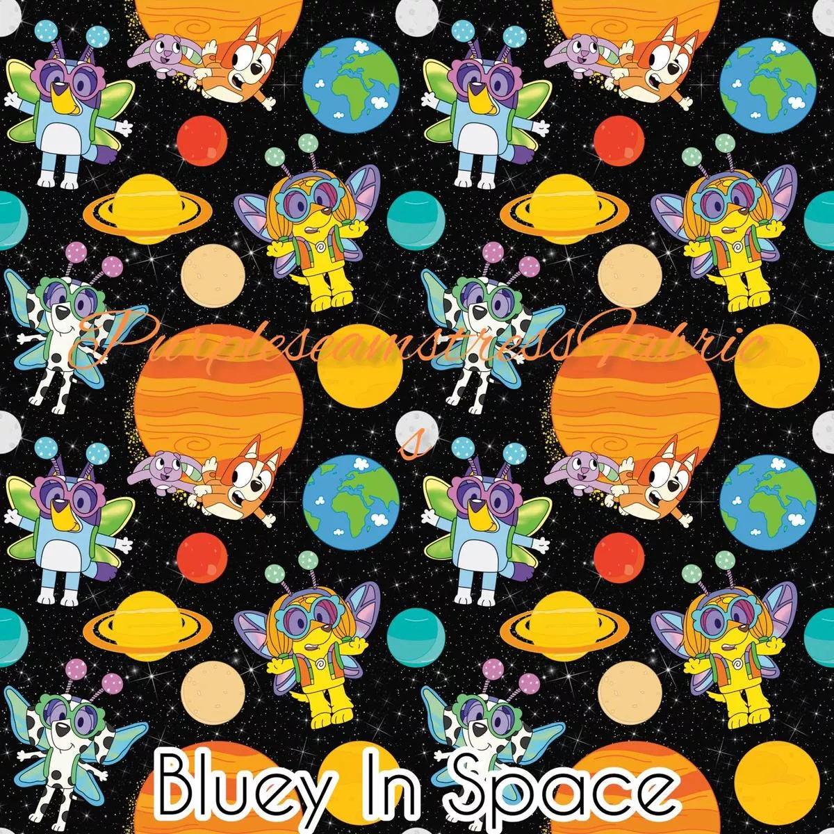 Bluey in SpaceFabric