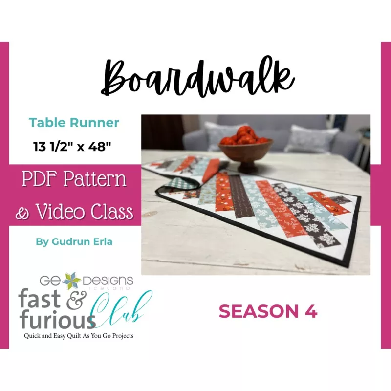 Boardwalk Table runner – Pattern and video class