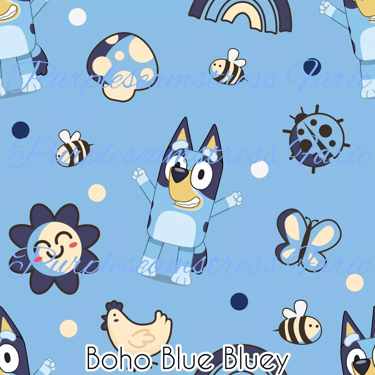Boho Blue BlueyFabric