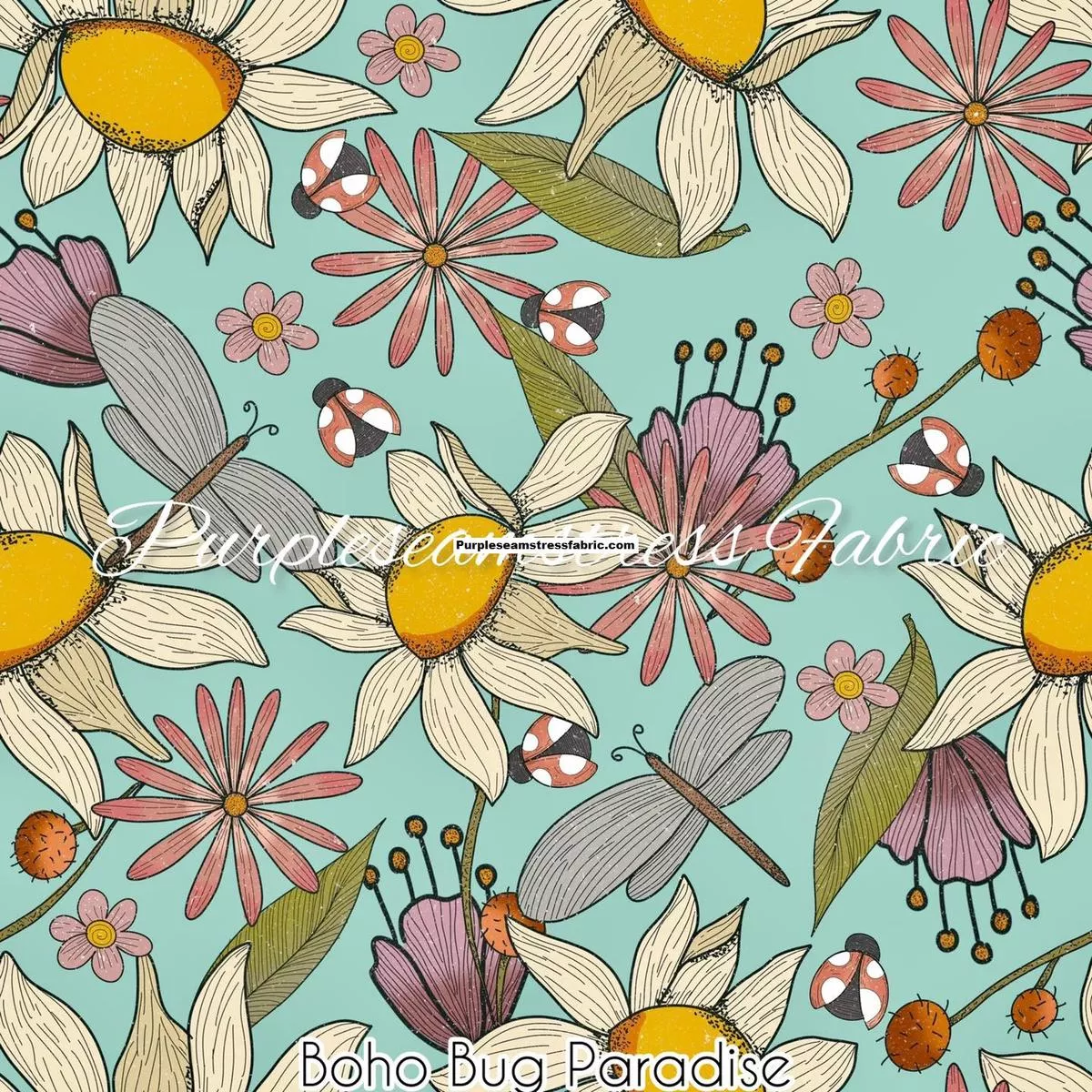 Boho Bug ParadiseFabric