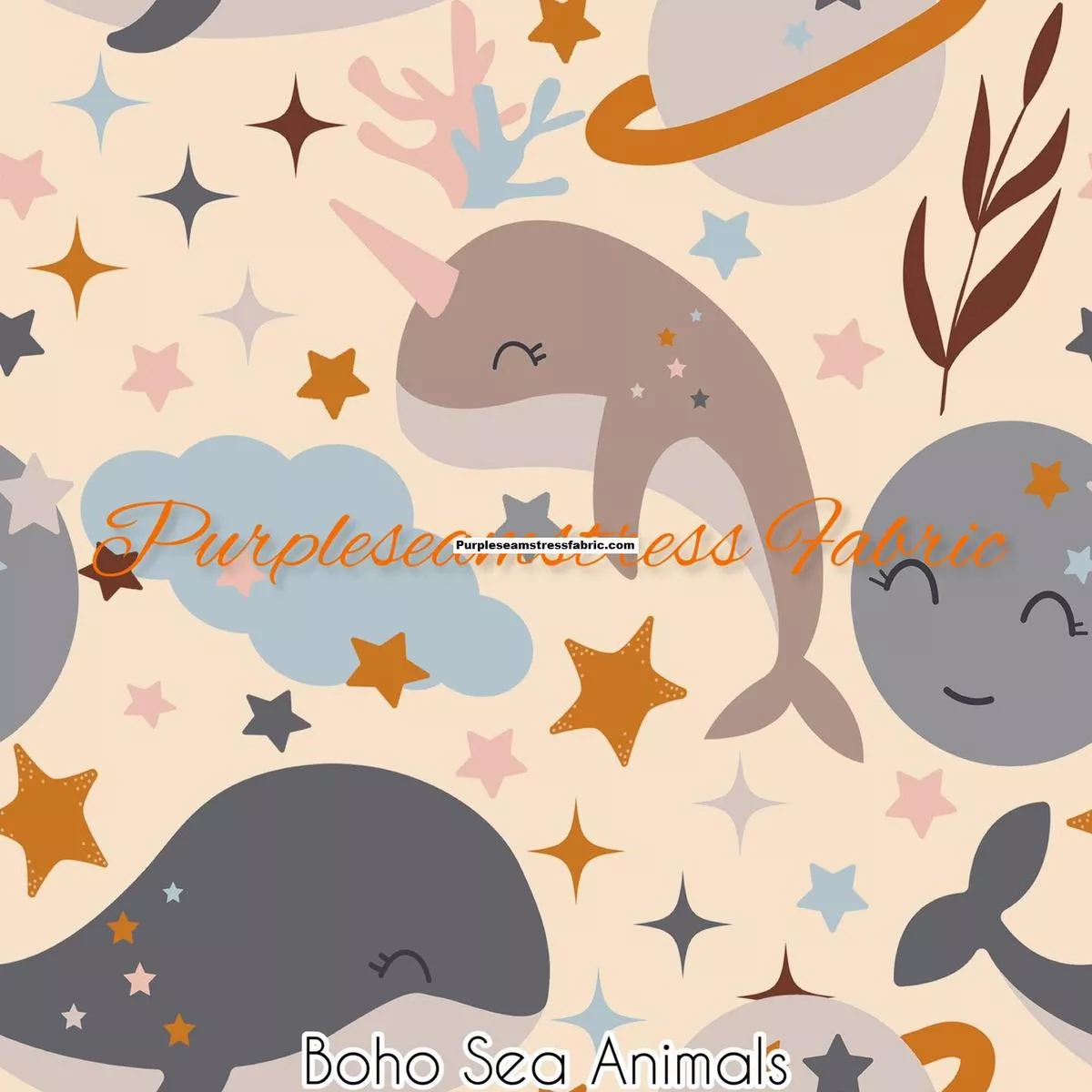 Boho Sea AnimalsFabric