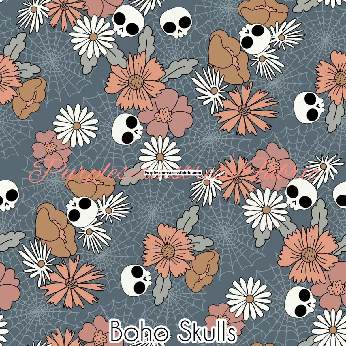 Boho SkullsFabric