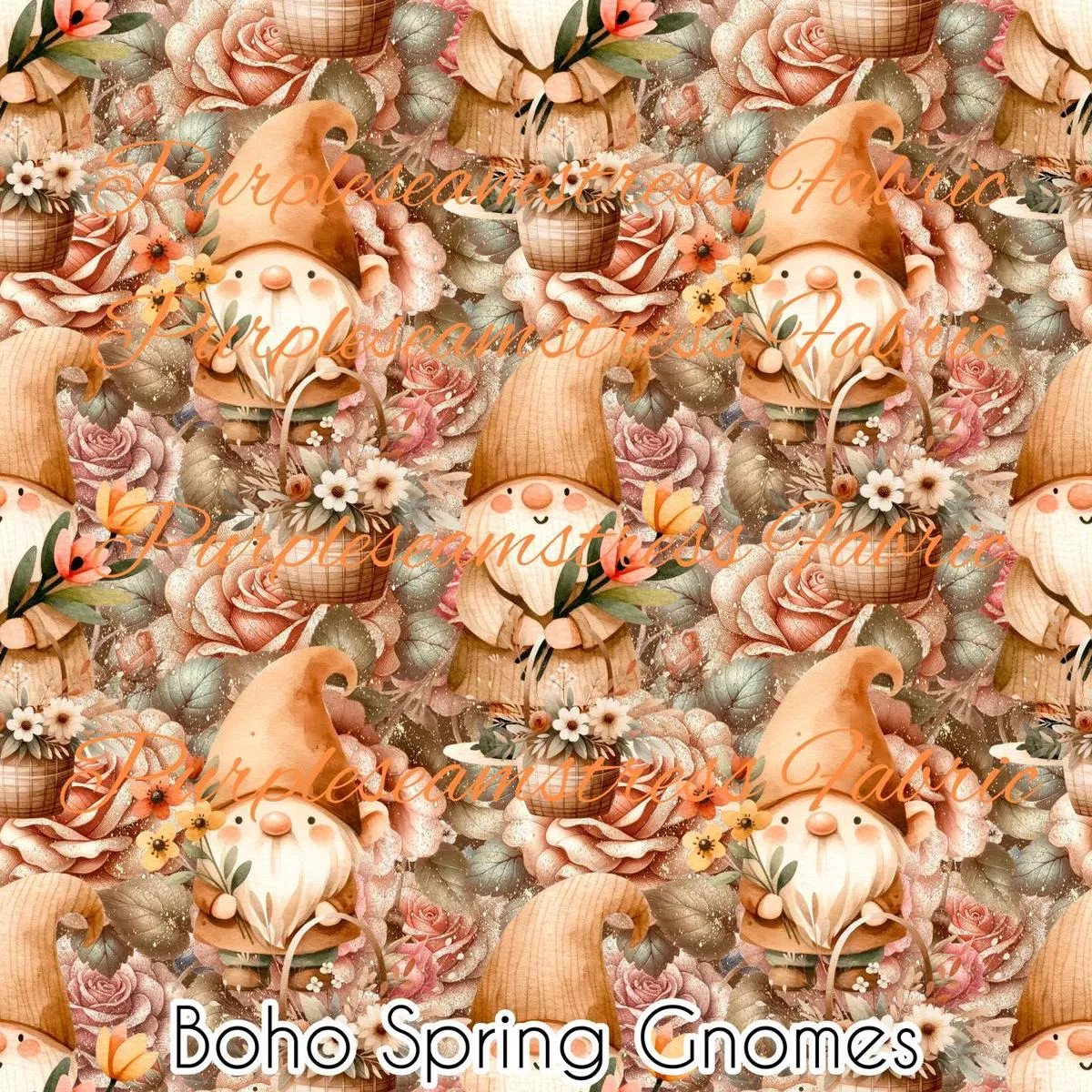Boho Spring GnomesFabric