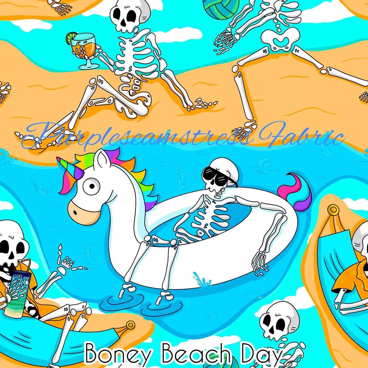 Boney Beach DayFabric