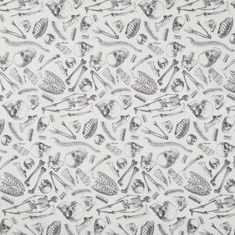Boo-tiful – Mr. Bone Cream Yardage