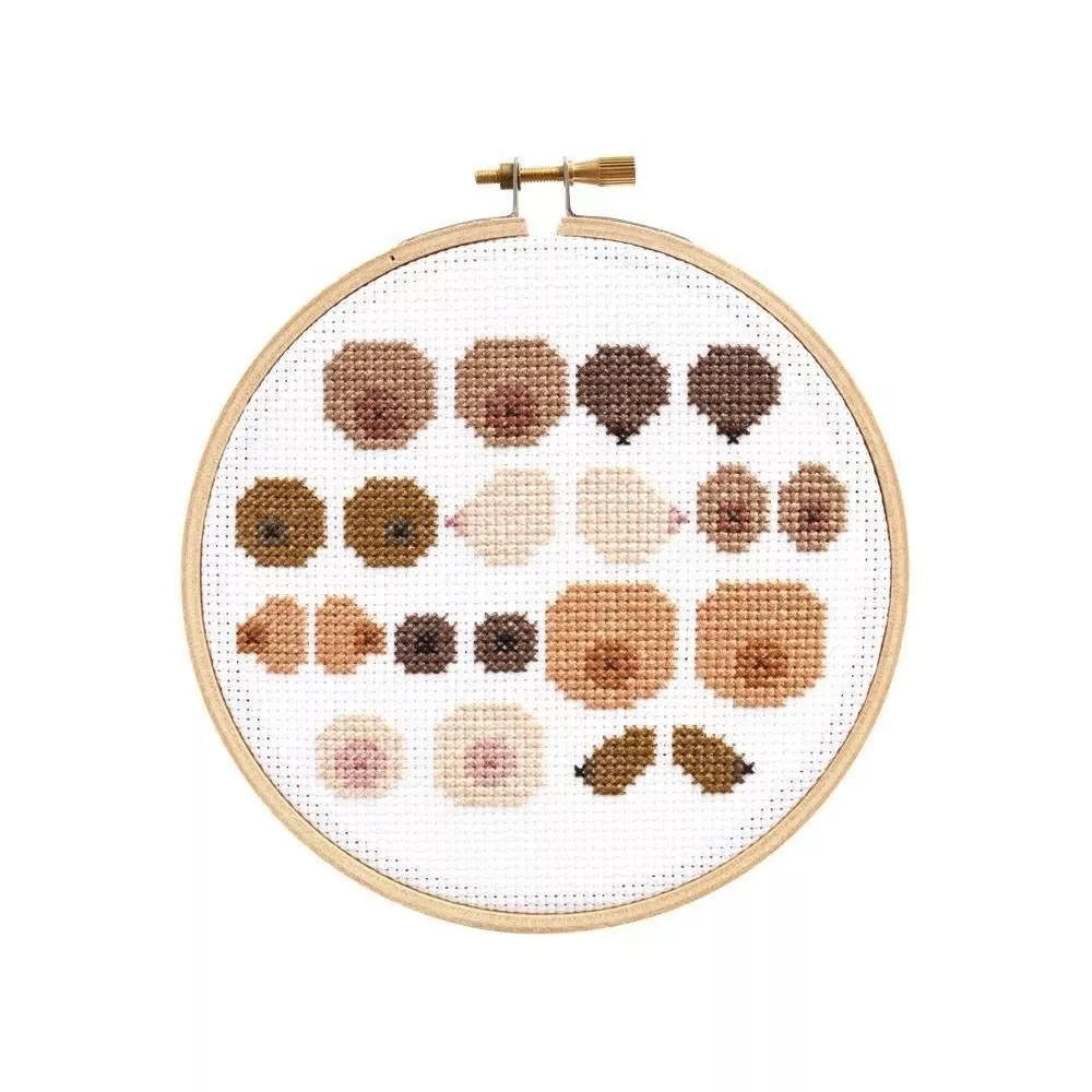 Boob Crew DIY Cross Stitch Kit