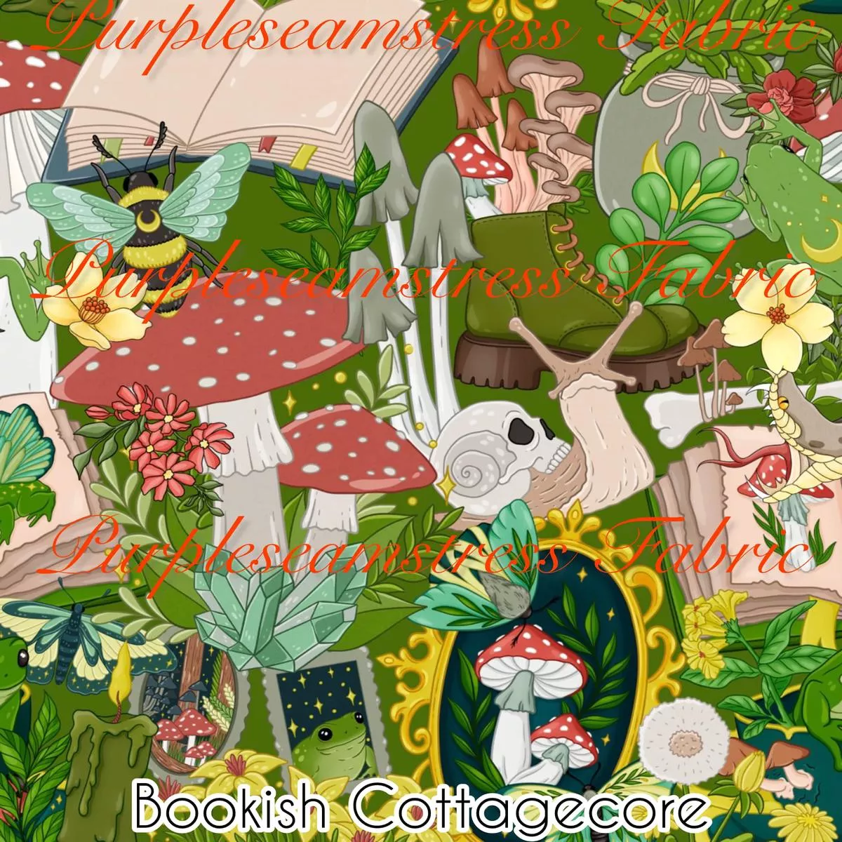 Bookish CottagecoreFabric