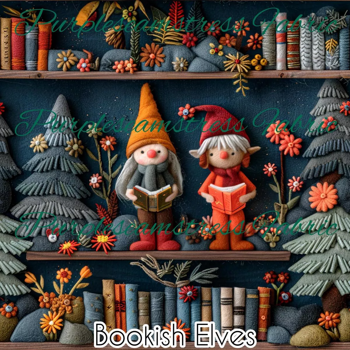 Bookish ElvesFabric