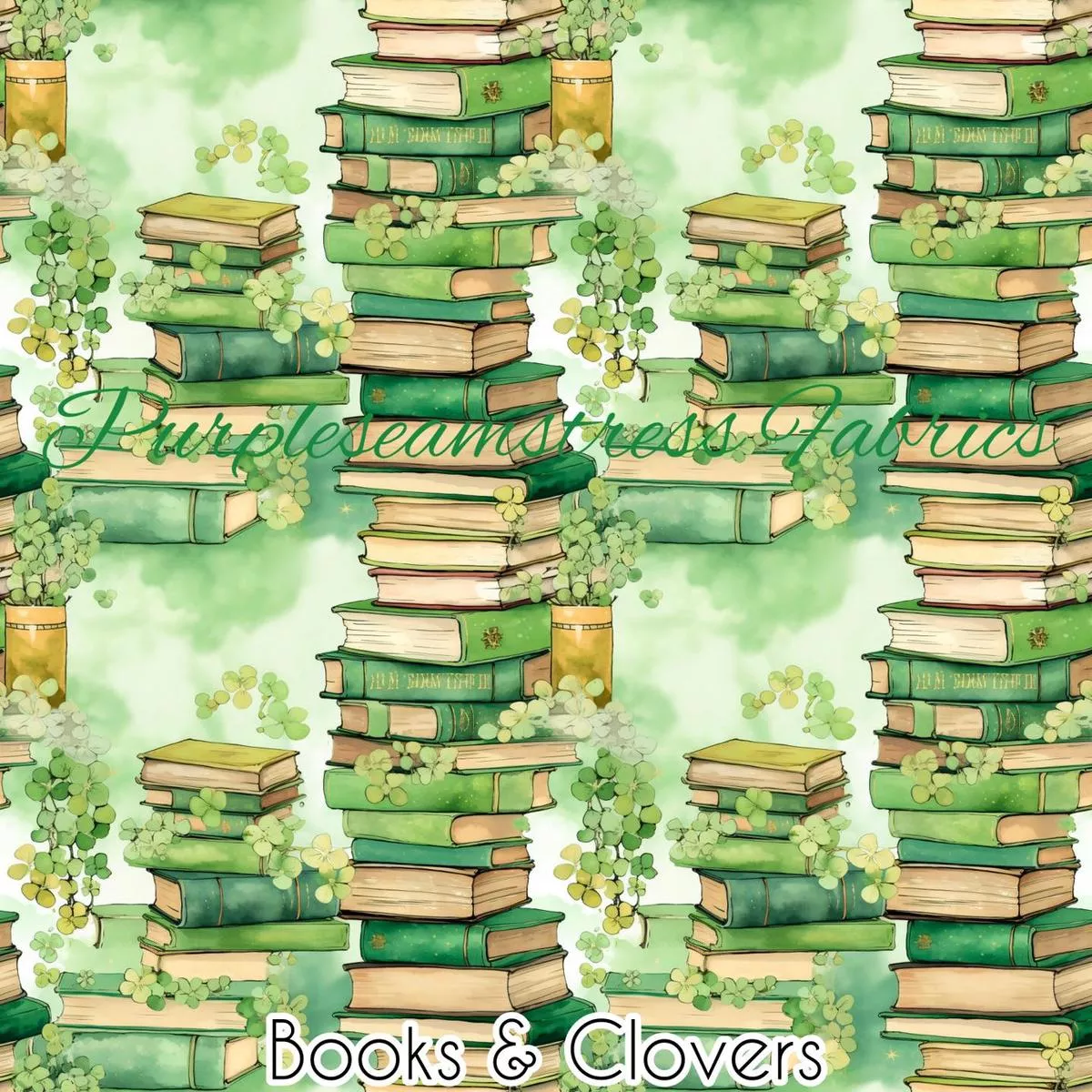 Books & CloversFabric
