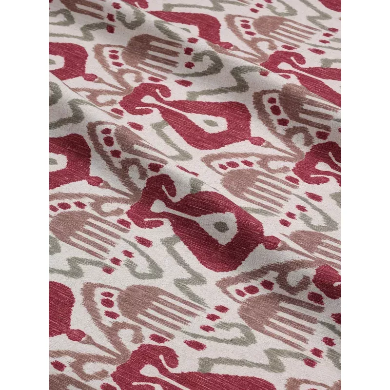 Borneo Ikat (Merlot – Eggshell)