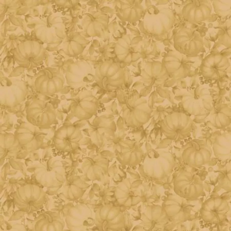 Bountiful Tonal Pumpkins Gold