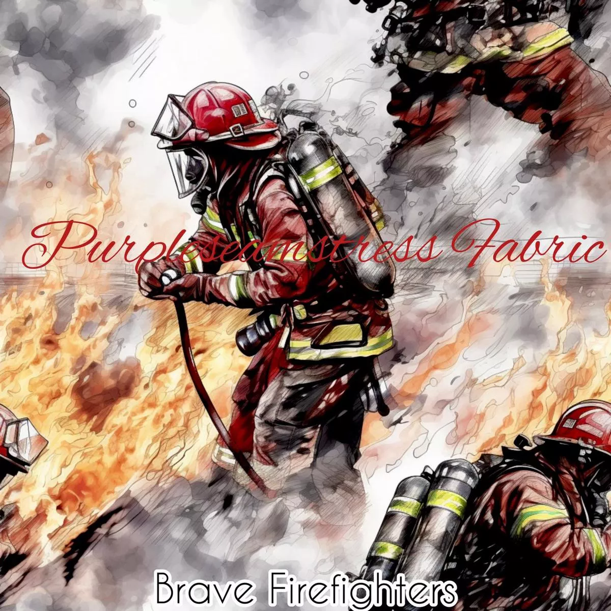 Brave FirefightersFabric
