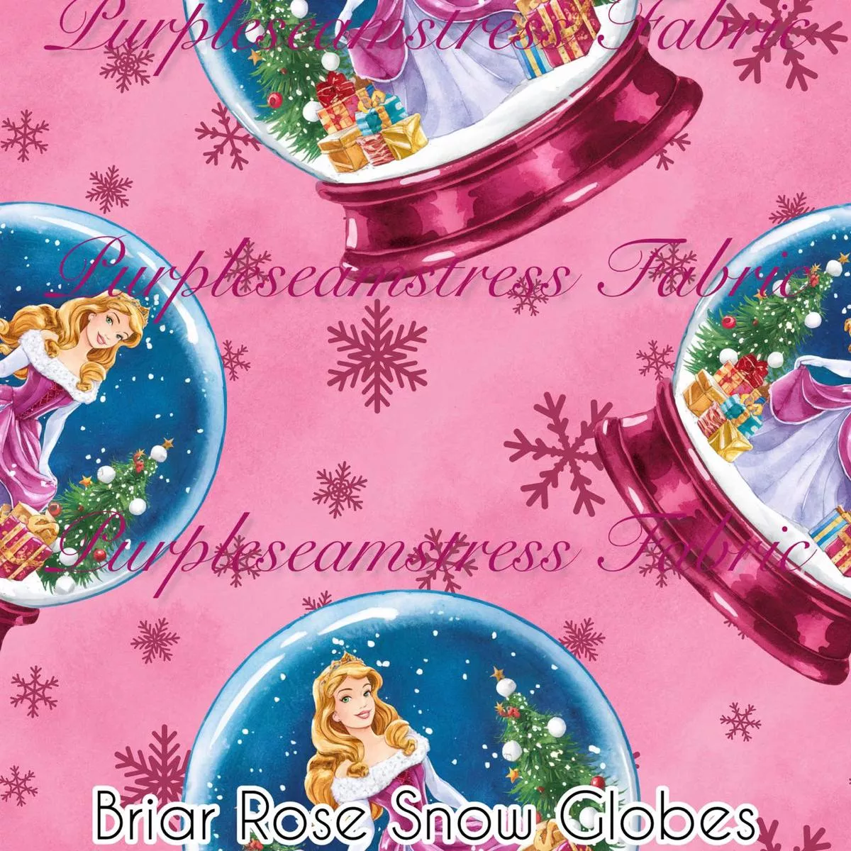 Briar Rose Snow GlobesFabric
