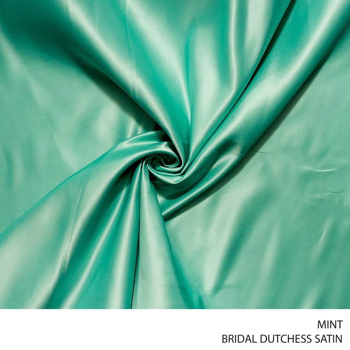 Bridal Dutchess Satin Fabric 150cm Mint