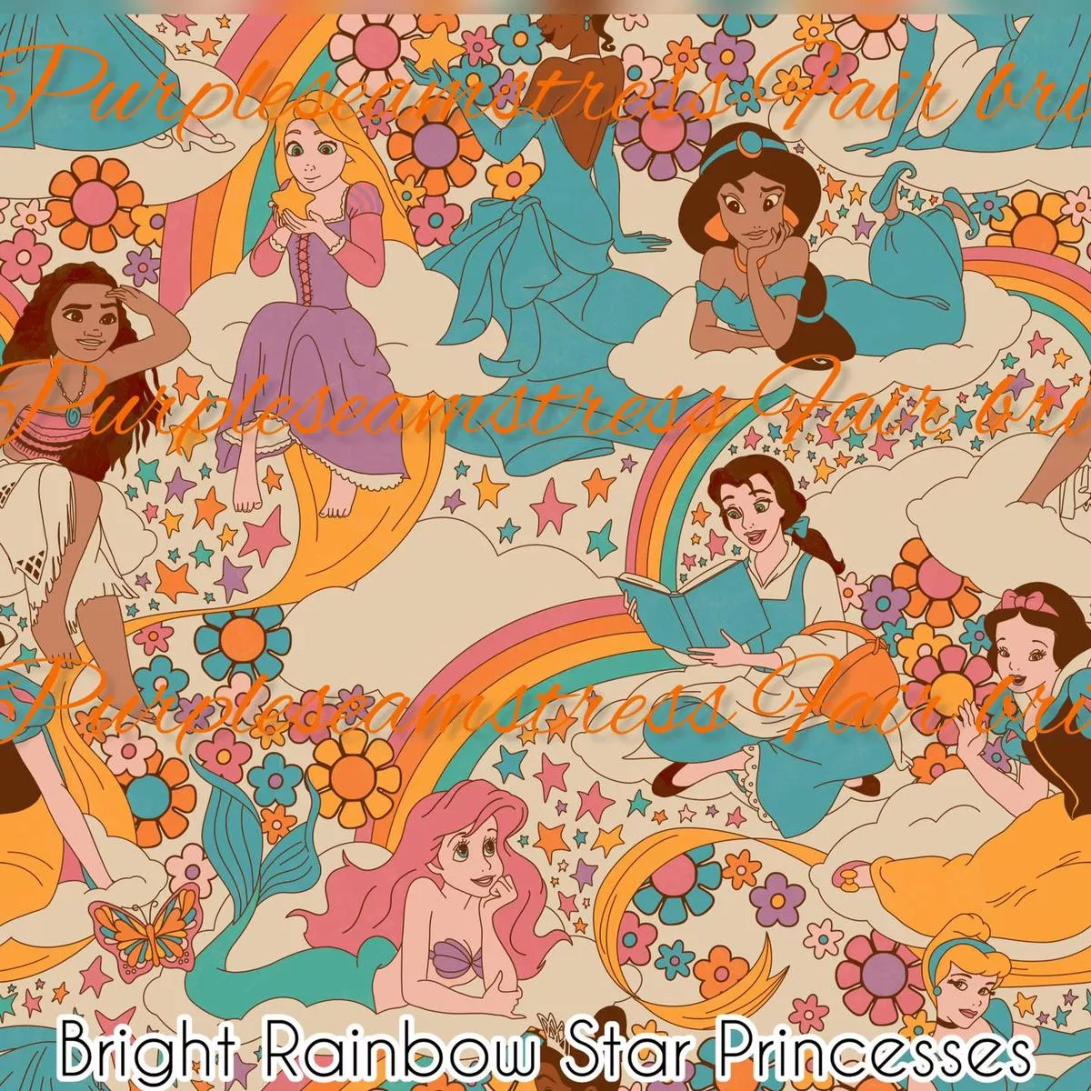 Bright Rainbow Star PrincessesF…