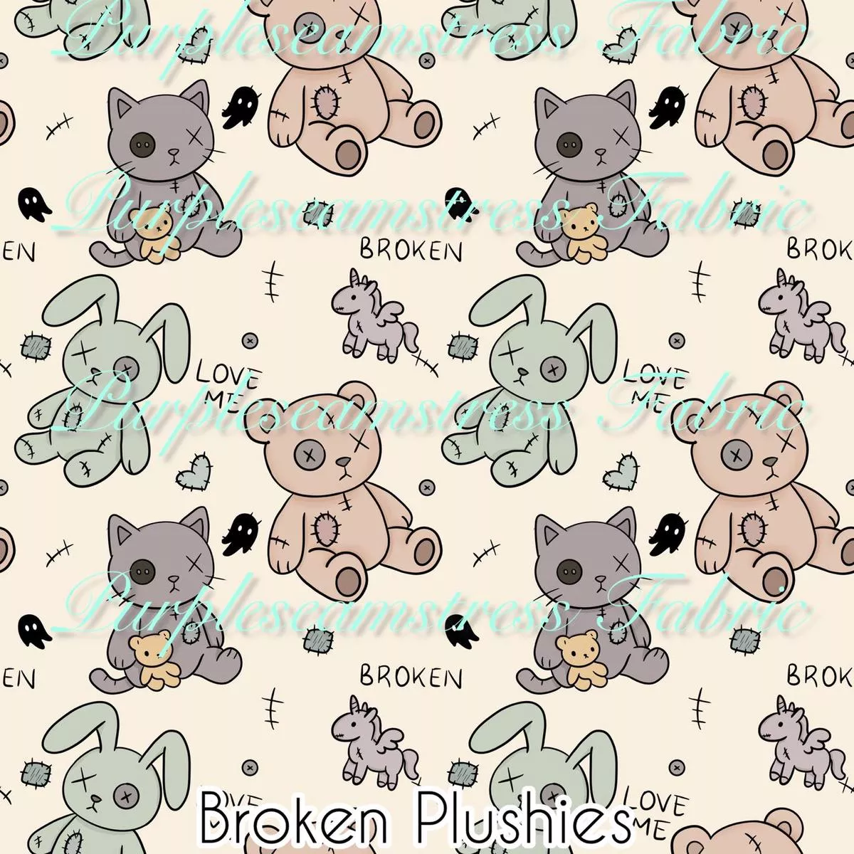 Broken PlushiesFabric