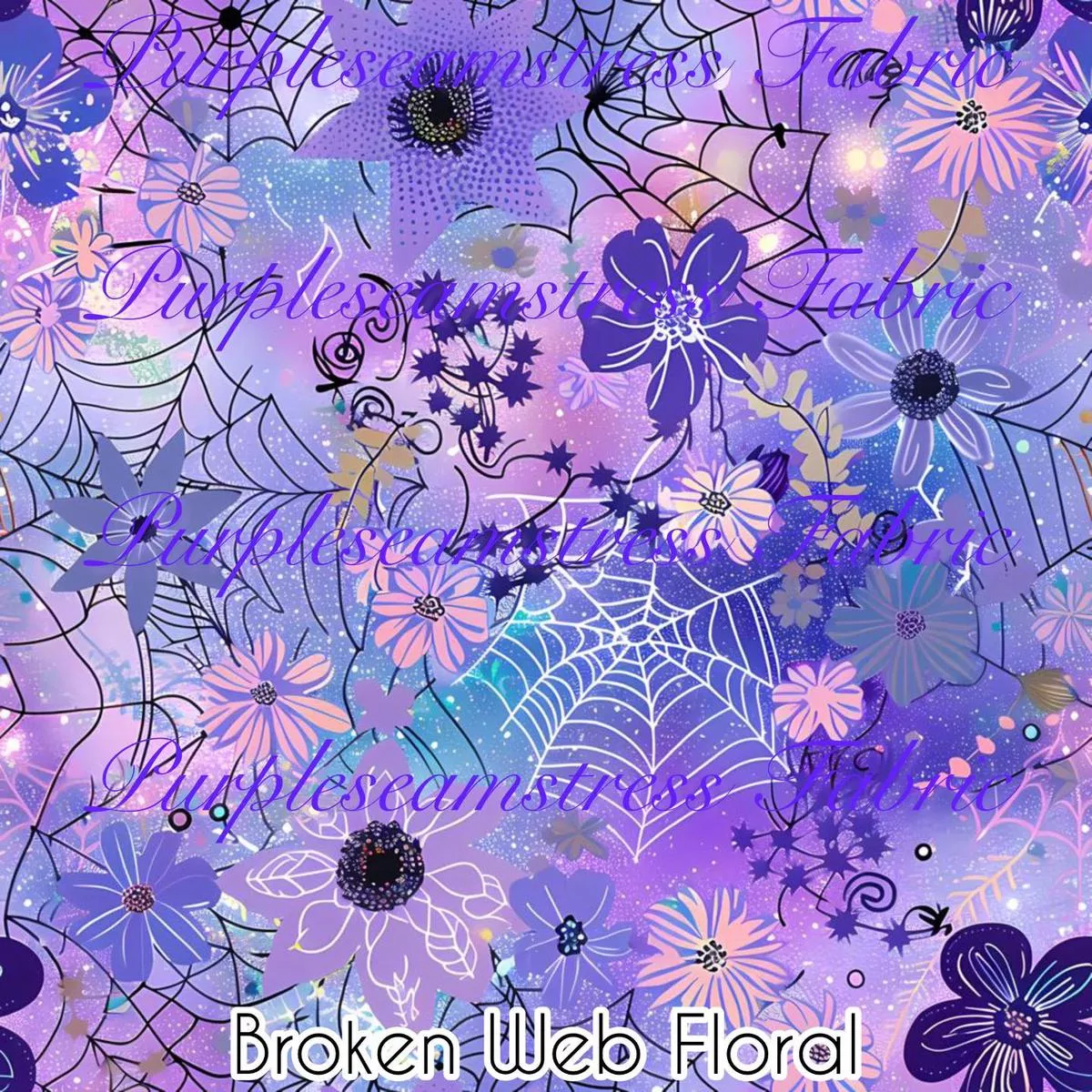Broken Web FloralFabric