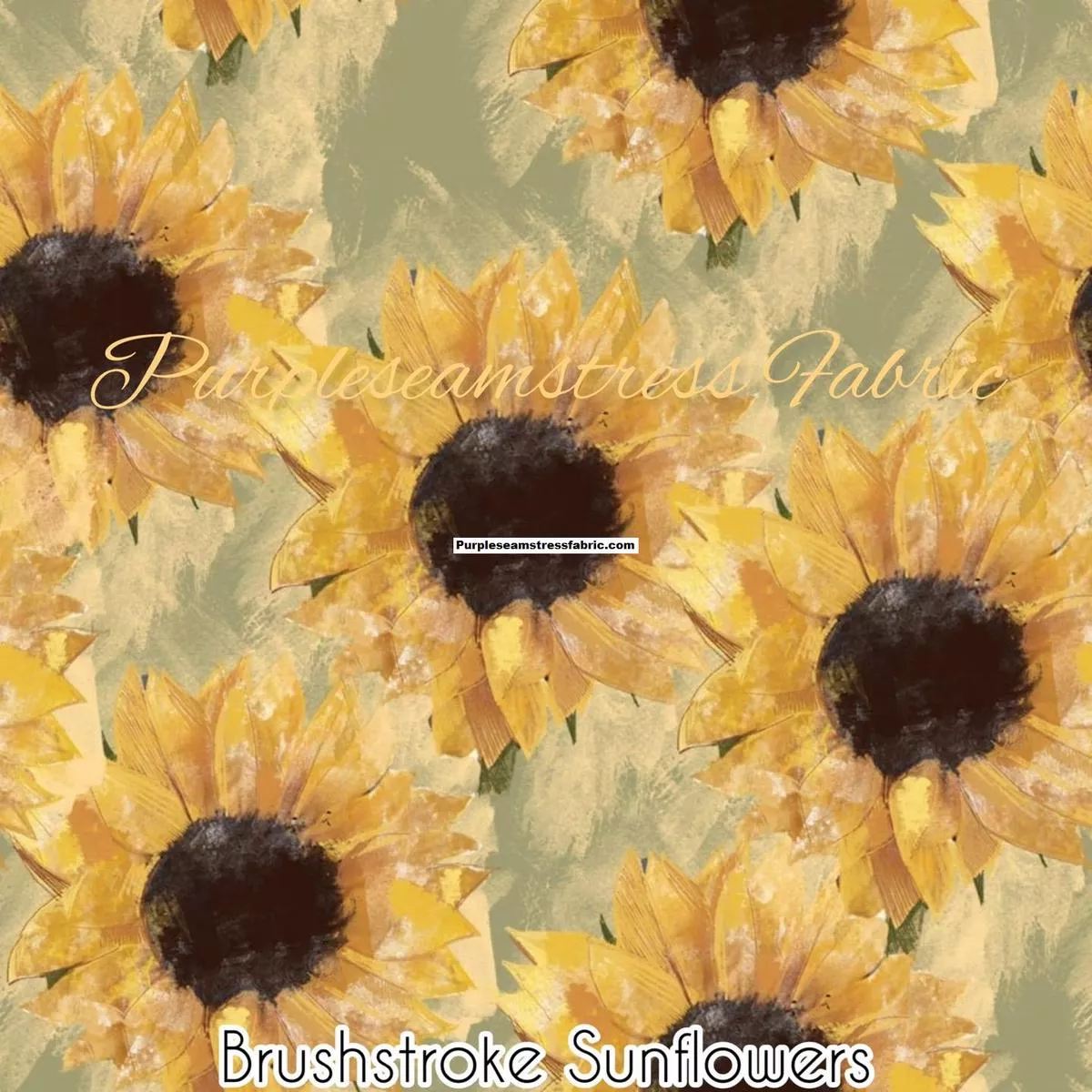 Brushstroke SunflowersFabric
