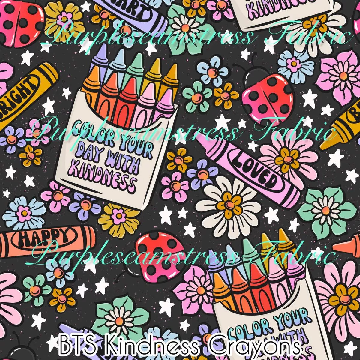 BTS Kindness CrayonsFabric