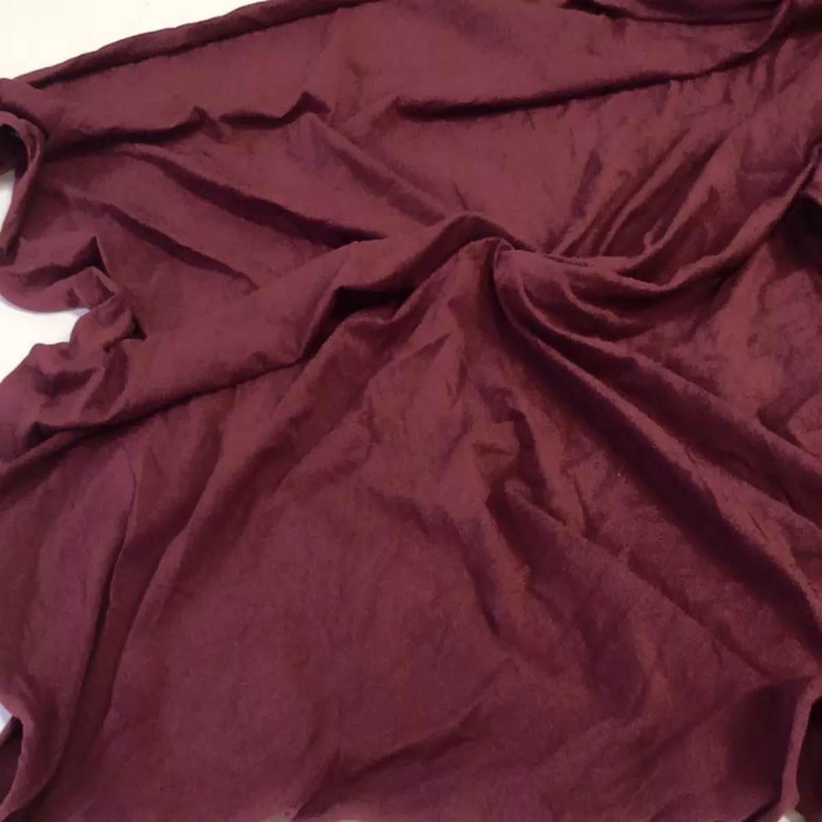 Burgundy Double Brushed Poly Spandex …
