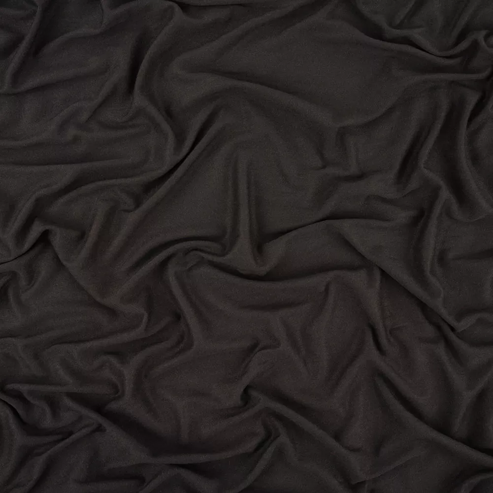 Burnt Charcoal Stretch Rayon Jersey