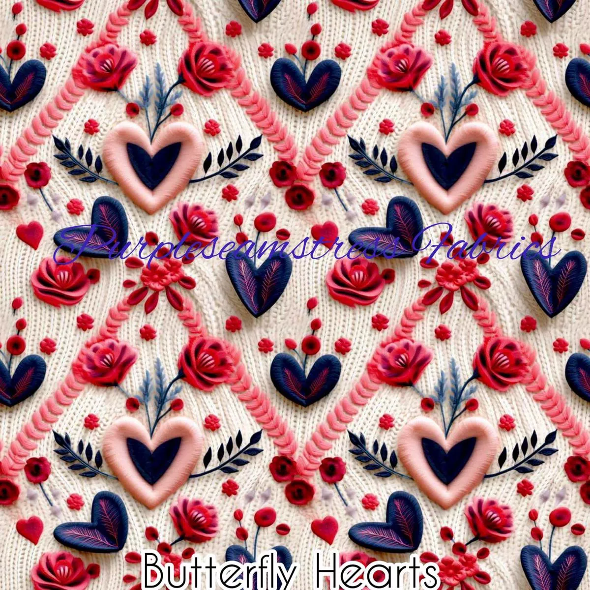Butterfly HeartsFabric