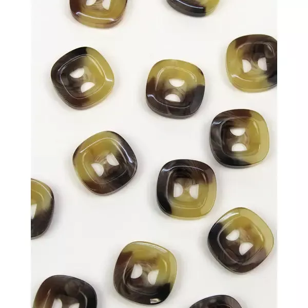 Button – Tortoise Shell Squircle – 26mm