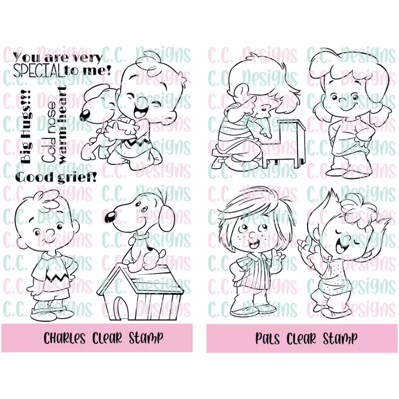 C.C. Designs Charles and Pals Clear Stamp Bundle