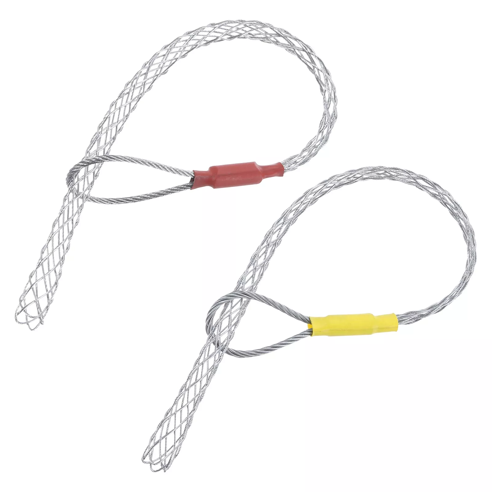Cable Pulling Grip 30/52cm Single for 10-12cm+20-25cm Cable(Red+Yellow)