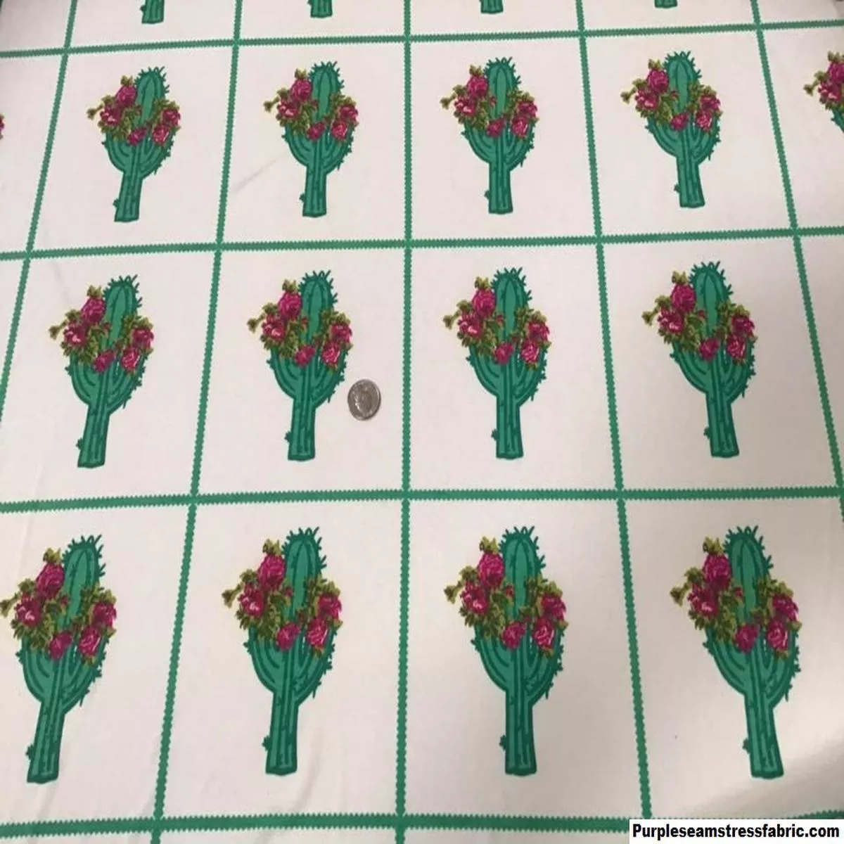 Cactus in a Box Rayon SpandexFabric