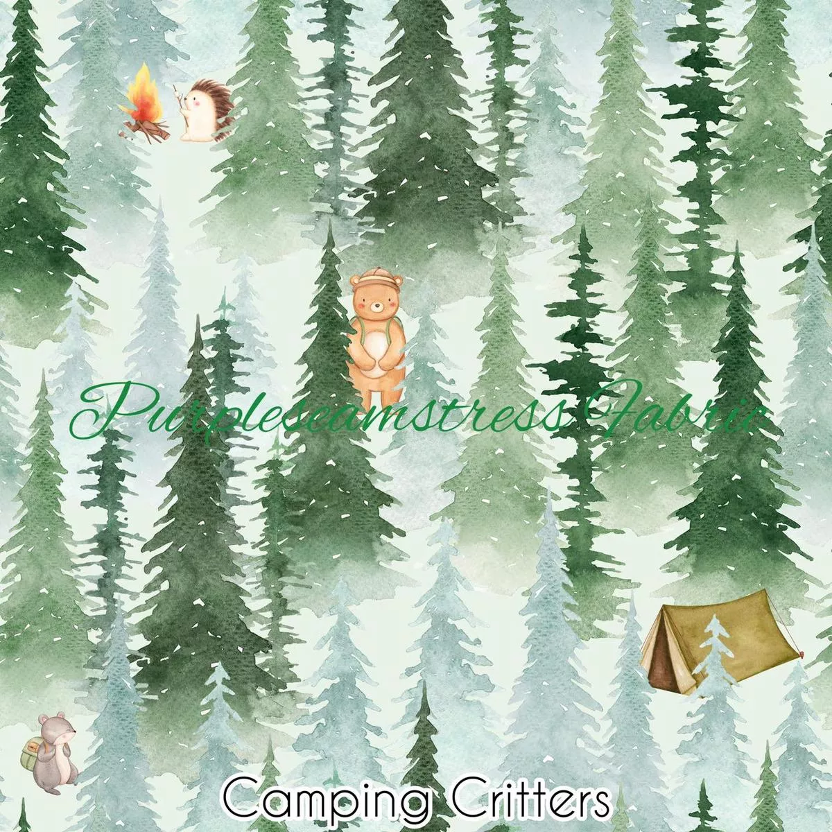 Camping CrittersFabric