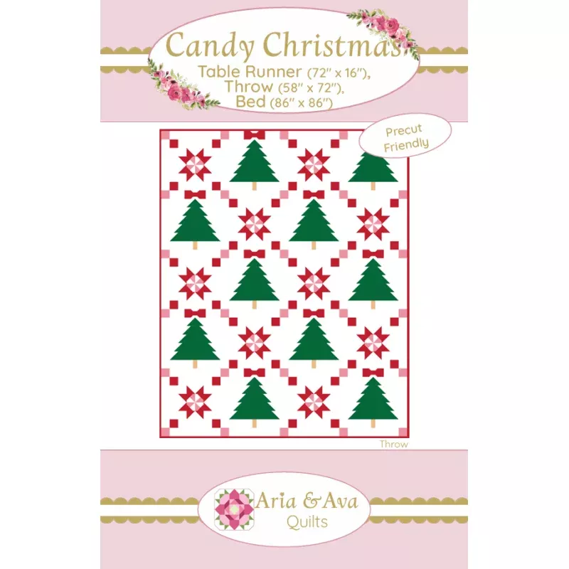 Candy Christmas ~ Aria & Ava Quilts (Printed Pattern)