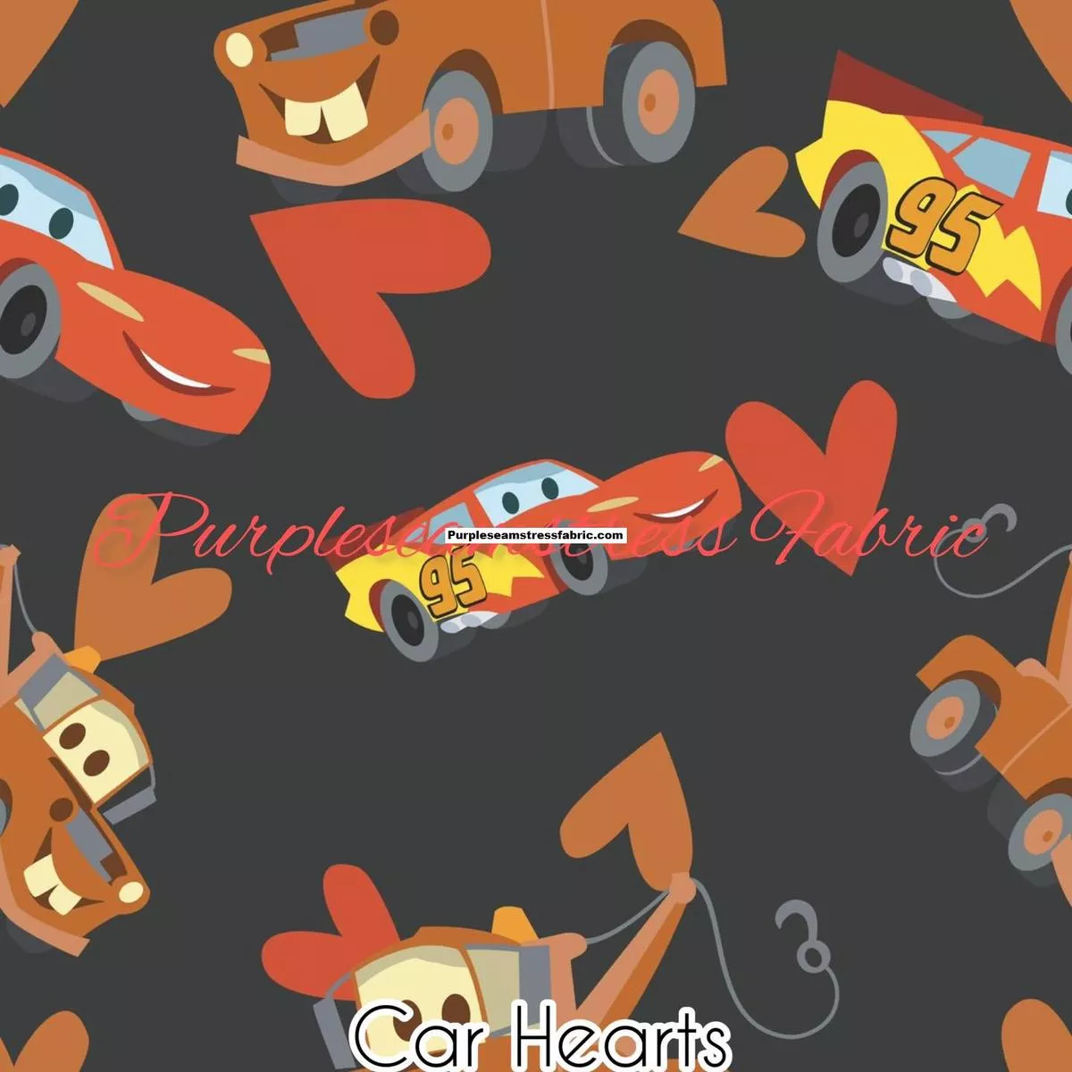 Car HeartsFabric