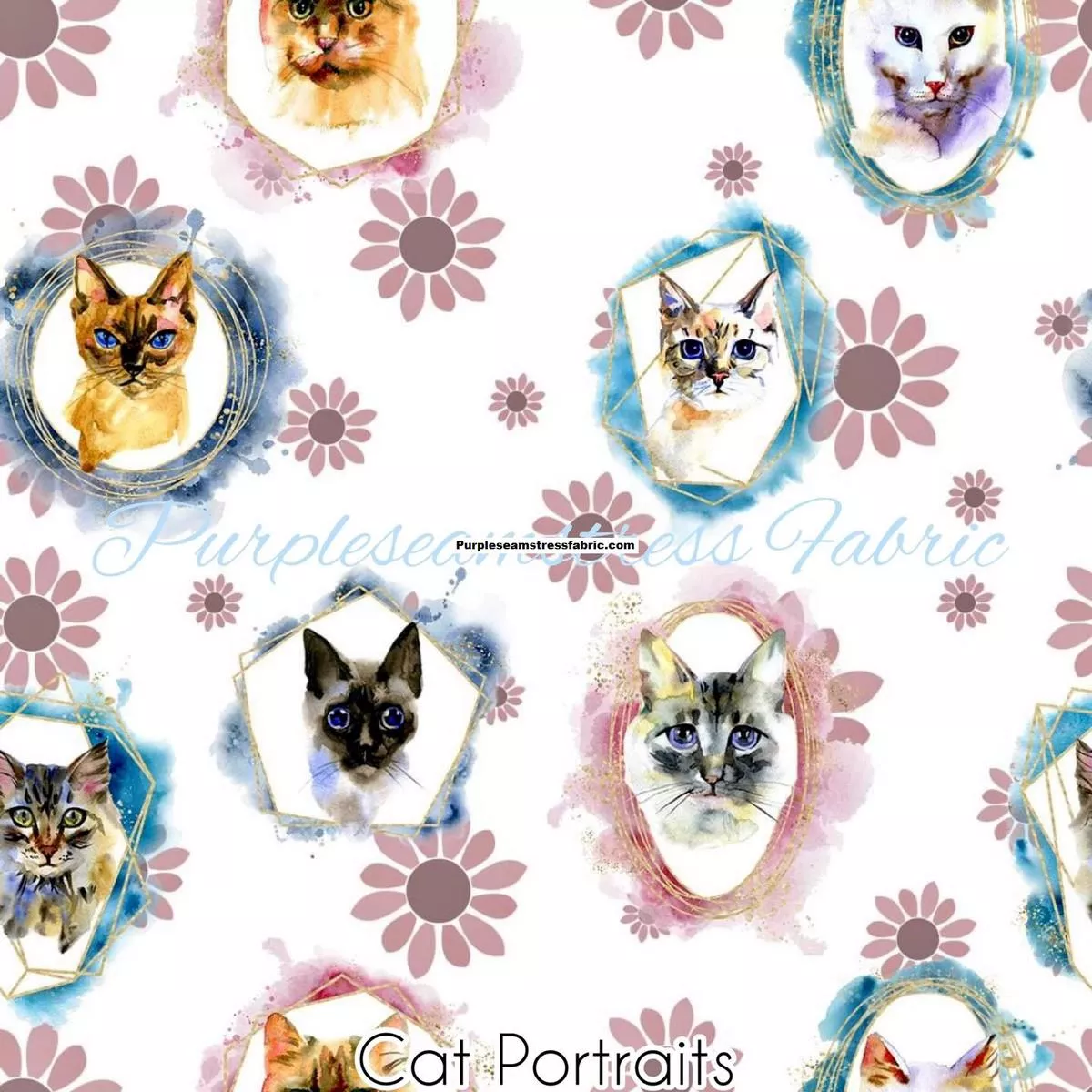 Cat PortraitsFabric