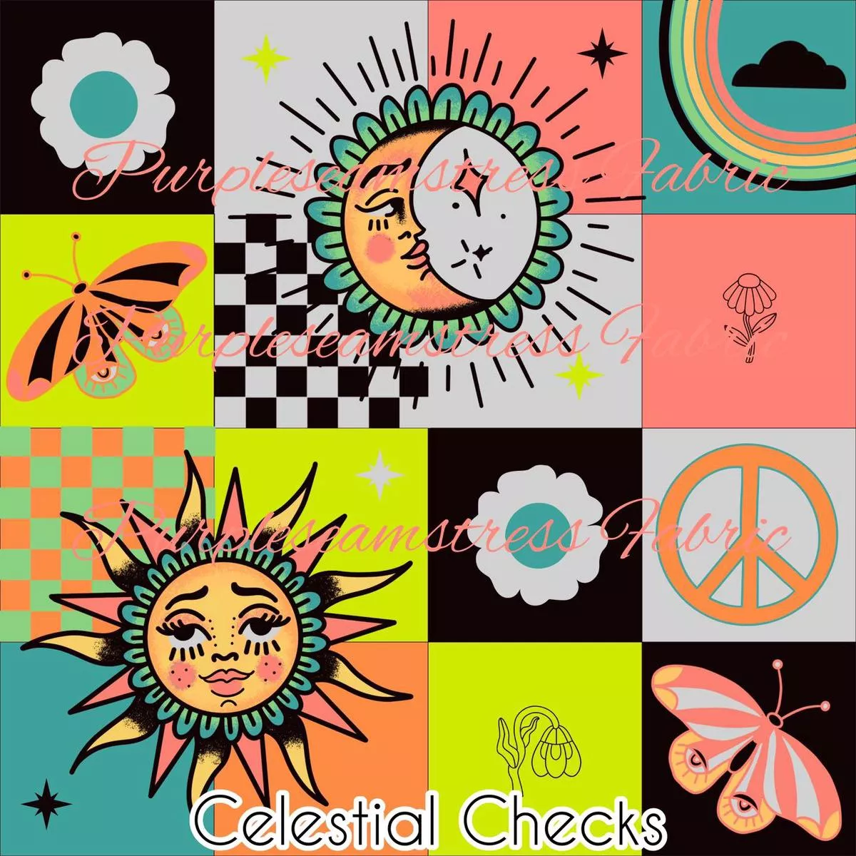 Celestial ChecksFabric