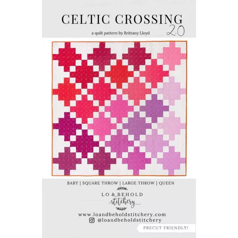 Celtic Crossing 2.0 Pattern by Lo & Behold – BEGINNER FRIENDLY