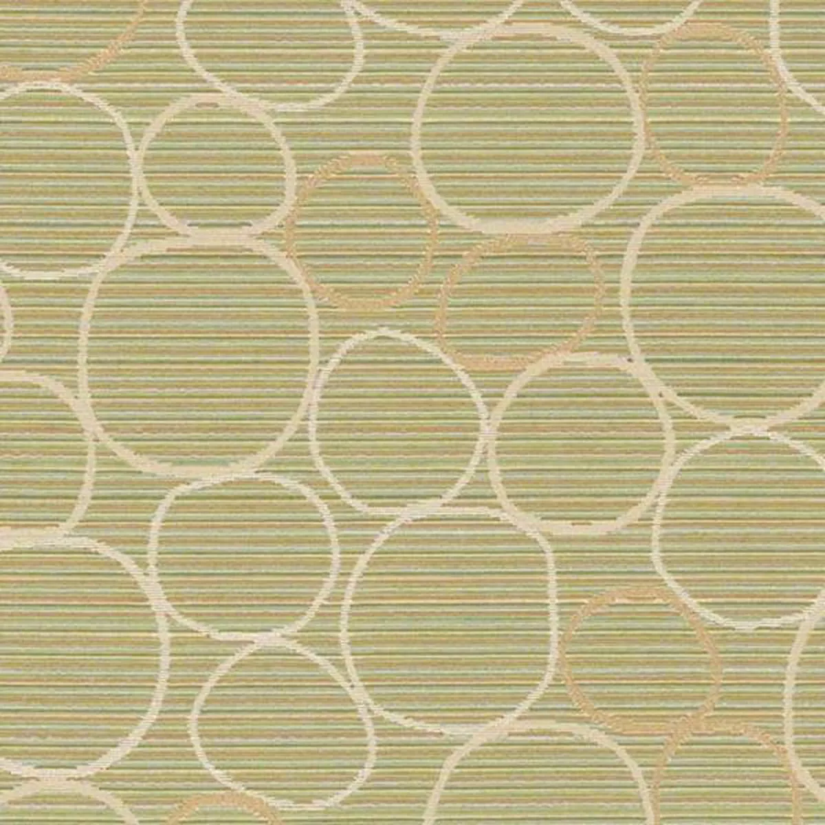 CF Stinson Bongo Green Tea Modern Design Circles Upholstery Fabric