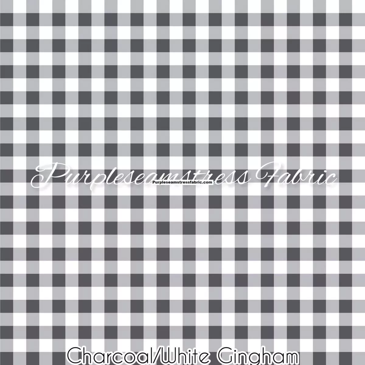 Charcoal/White GinghamFabric