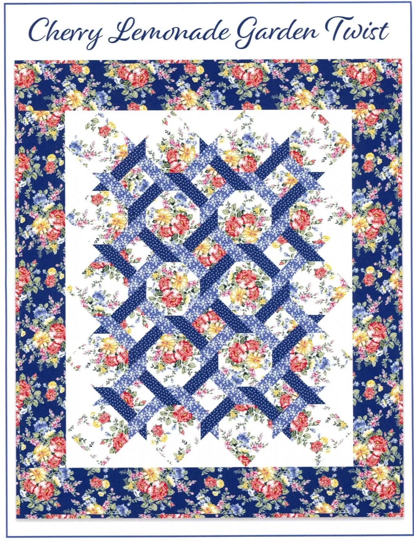 Cherry Lemonade Garden Twist Quilt Pattern
