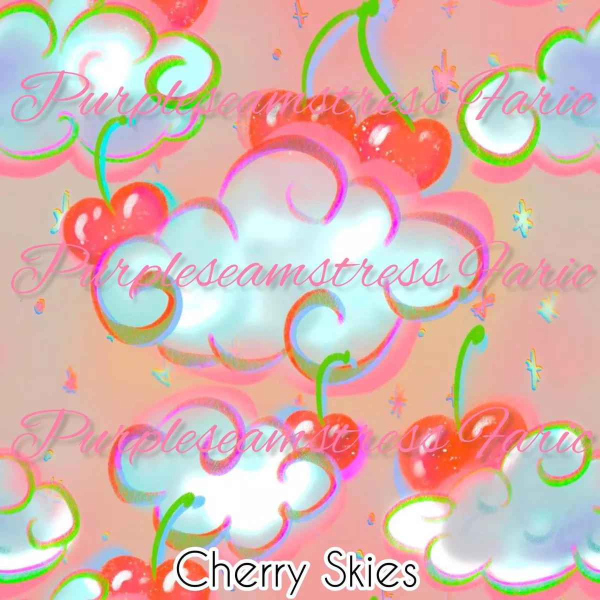 Cherry SkiesFabric