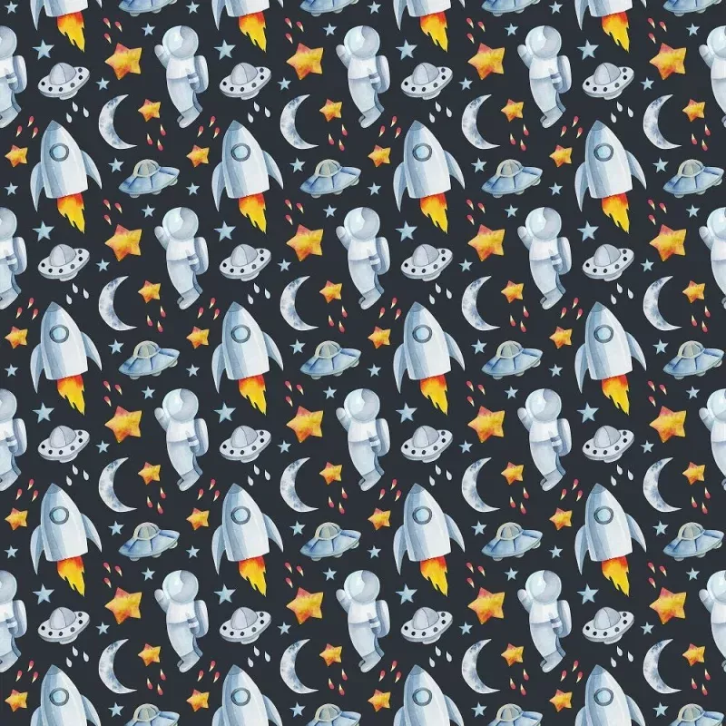 Children’s Space Pattern #1 Fabric